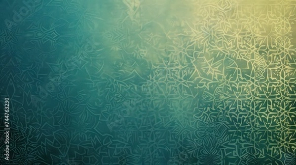 Obraz Islamic patterns on mosque wall, Arabic patterns, Mandala type, Islamic backgrounds.