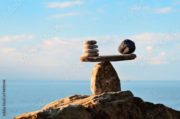 Obraz Stones on the boulder