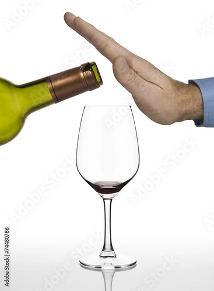 Obraz No more red wine