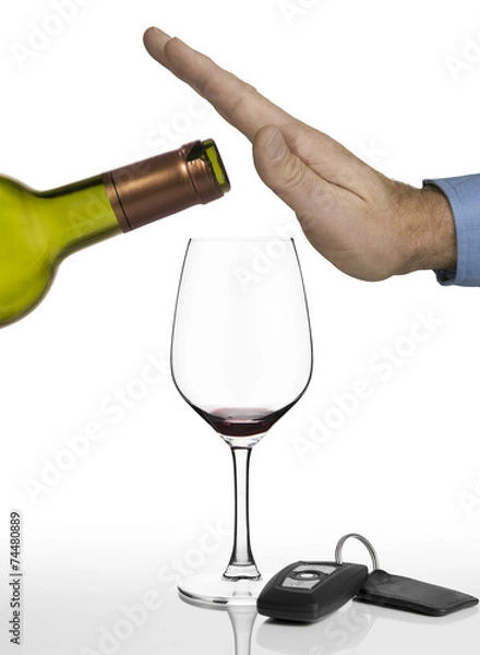 Obraz No more red wine