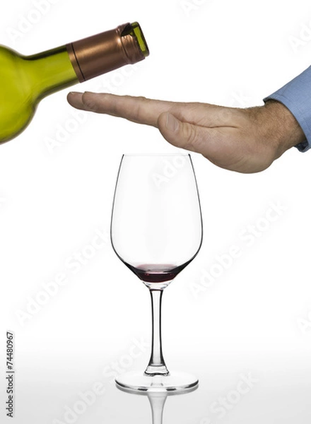 Obraz No more red wine