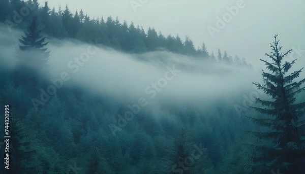 Obraz Dramatic and mysterious forest