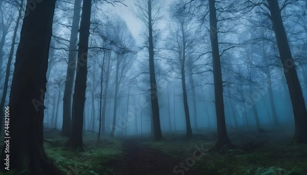 Obraz Dramatic and mysterious forest