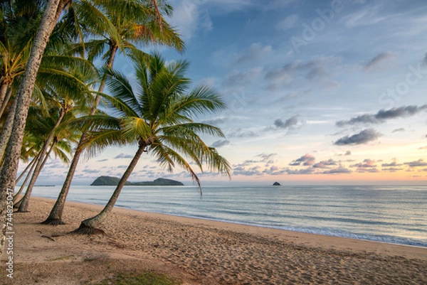 Obraz Palm Cove, sunrise at the Palm Cove Beach, Far North Queensland, Australia