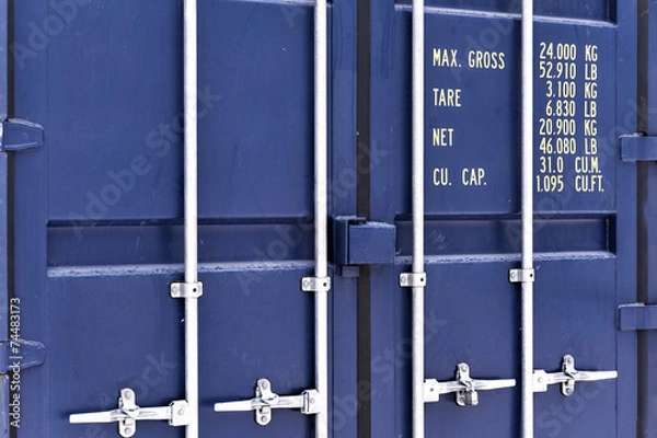 Obraz Blue container