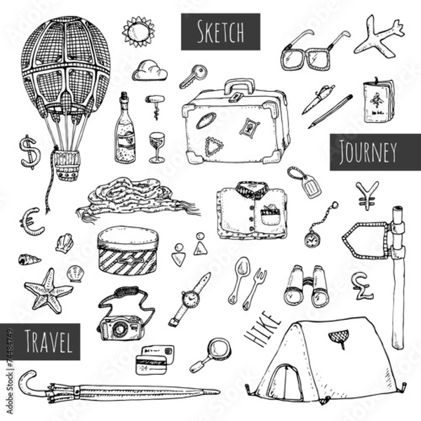 Obraz Travel icons set.