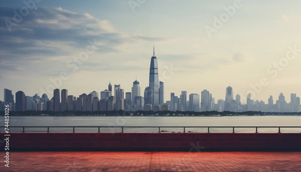 Fototapeta City ​​view from a distance