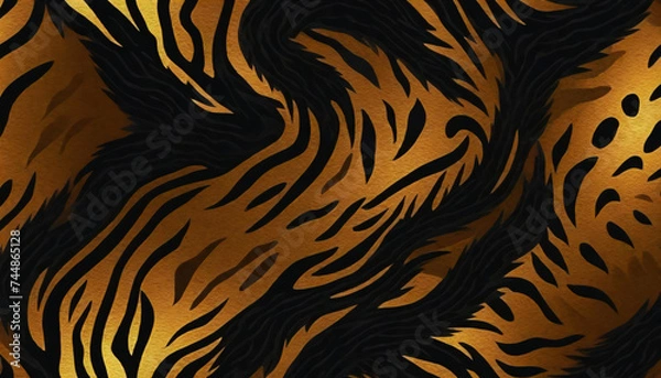 Fototapeta tiger skin texture