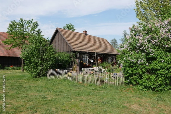Fototapeta Erlichthof Rietschen ist ein sorbisch-sächsisches Dorf in der Oberlausitz