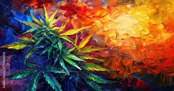 Fototapeta Marijuana Artwork