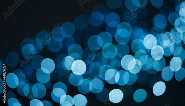 Fototapeta blue bokeh abstract background