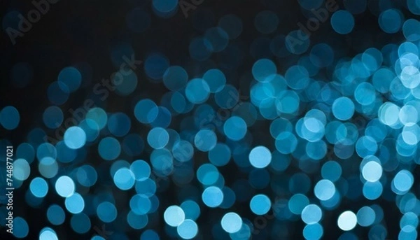 Fototapeta blue bokeh abstract background