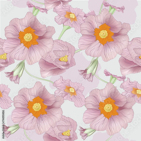 Fototapeta drawing flower spring