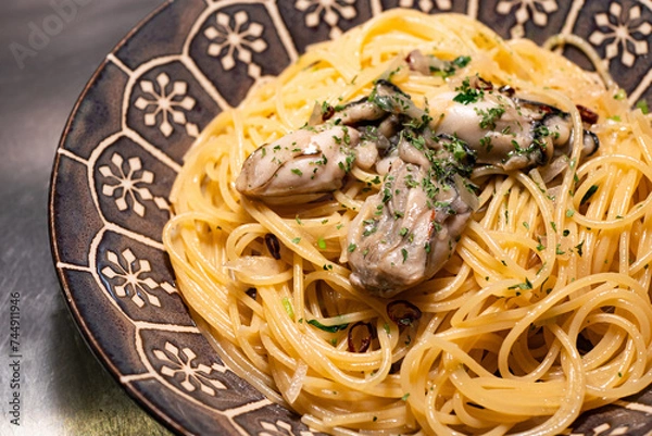 Obraz 牡蠣パスタ