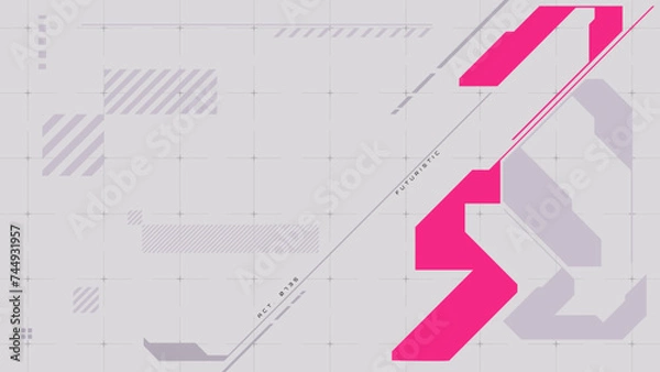 Obraz abstract background with  futuristic and cyberpunk style design