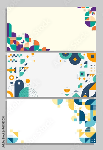 Fototapeta Geometry start up Template Background for Banner wallpaper Certificate business card