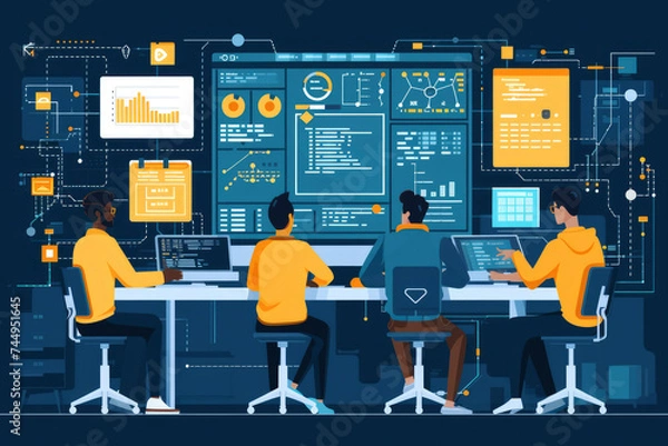 Obraz Version Control: Software engineers use version control systems (e.g., Git) to track changes in code