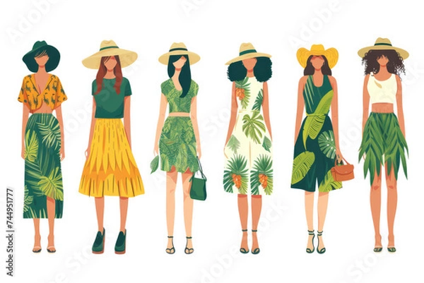 Fototapeta Fashion and Design: For fashion and design trends, consider color schemes, materials, and styles that are gaining