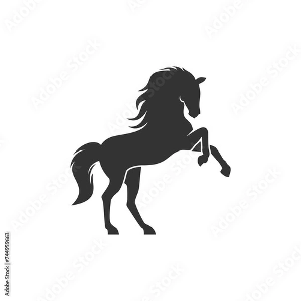 Fototapeta vector fighting horse logo