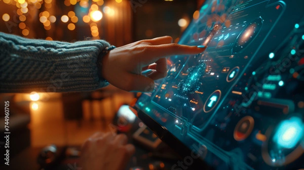 Obraz User Interacting with Generative AI-Powered Search Engine