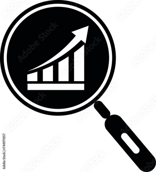Obraz analyze icon six sigma vector DMAIC sign