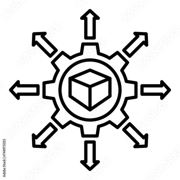 Obraz black and white arrows