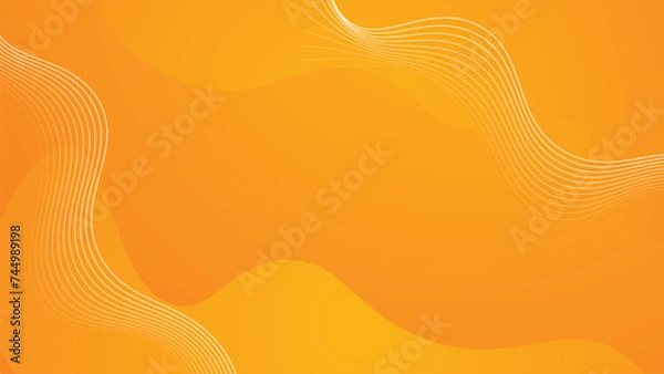 Obraz Vector abstract orange geometric shape colorful background design template