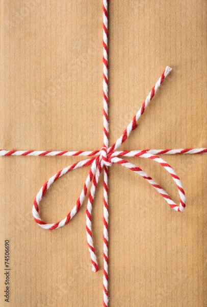 Obraz string bow against brown paper