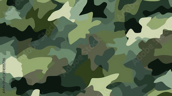 Fototapeta Camouflage seamless pattern