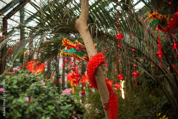 Obraz Chinese dragon in the garden