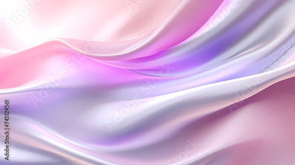 Fototapeta Flowing soft silk fabric