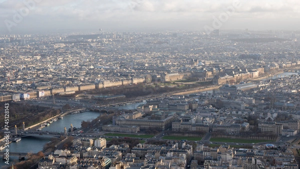 Obraz Paris iffel Tower Louvre