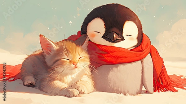 Obraz Winterfreundschaft