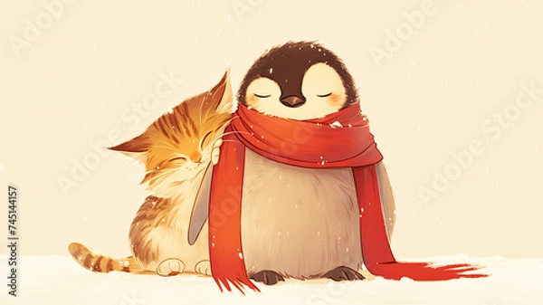 Obraz Winterfreundschaft