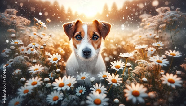 Obraz Winterzauber mit einem Hauch von Frühling