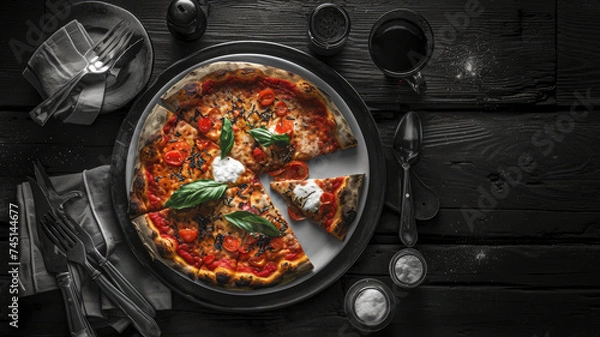 Obraz Abendstimmung in der Pizzeria