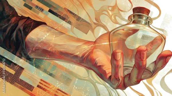 Obraz Mystische Flaschenpost