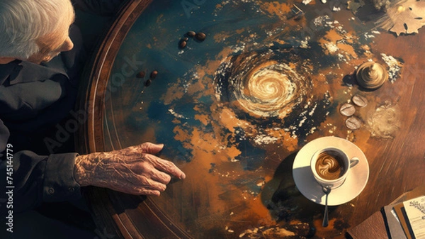 Obraz Kaffeepause im Kosmos