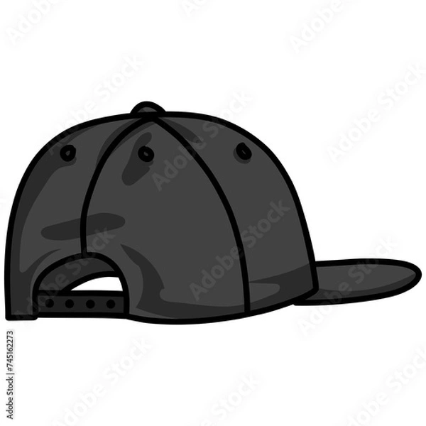 Fototapeta Hat Snapback Cap Backward Illustration