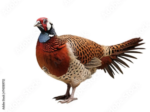 Fototapeta Pheasant on transparent background