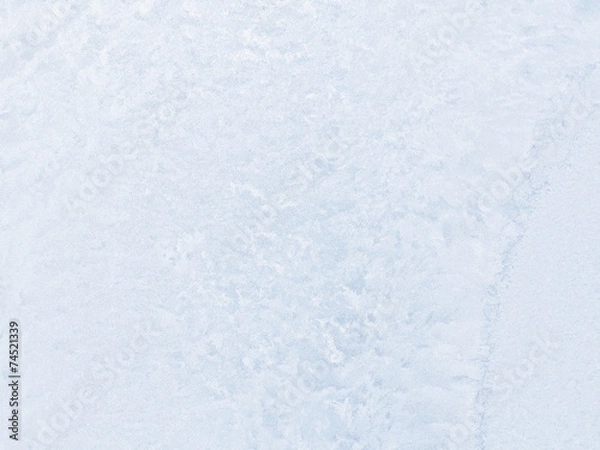 Fototapeta Frosty pattern on winter window.