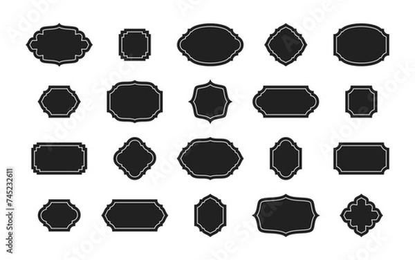 Fototapeta Vintage frames set. Vector EPS 10