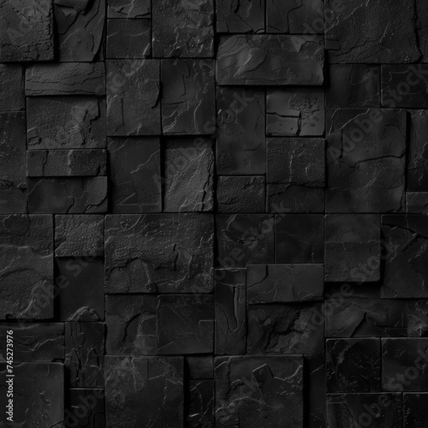 Obraz Black dark background for graphic resource on slides, ads, anywhere white type can be read easily.  A little moody but proven backgrounds for designers.