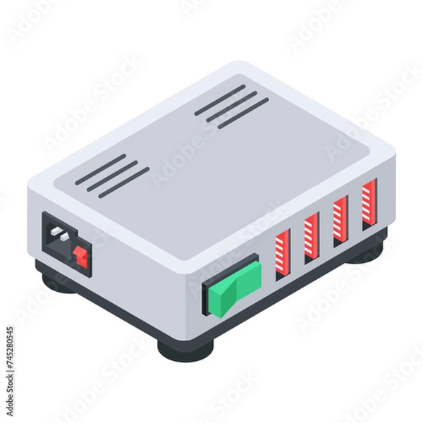 Fototapeta Devices Isometric Icon