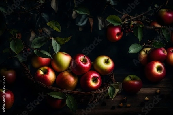 Obraz apples on a tree