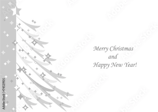 Obraz Weihnachstbaum grau