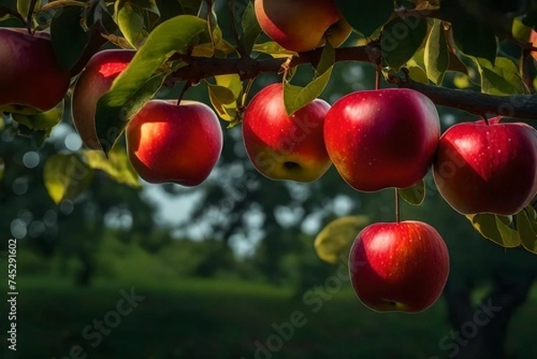 Obraz apples on a branch