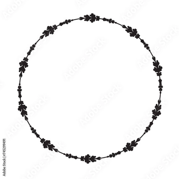 Obraz vintage round frame