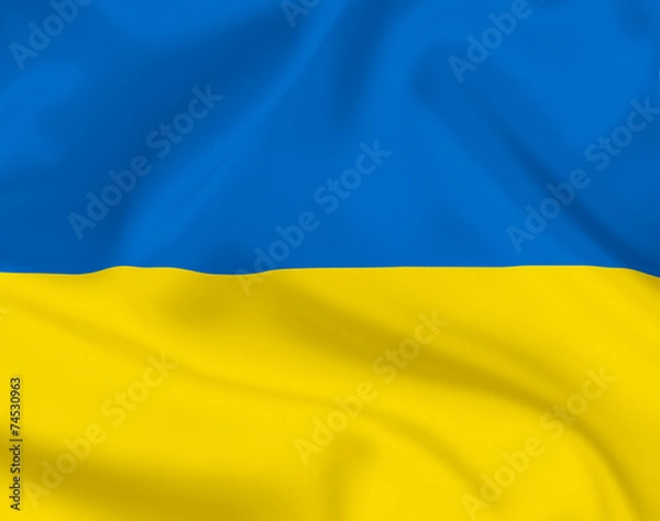 Obraz Ukrainian flag background