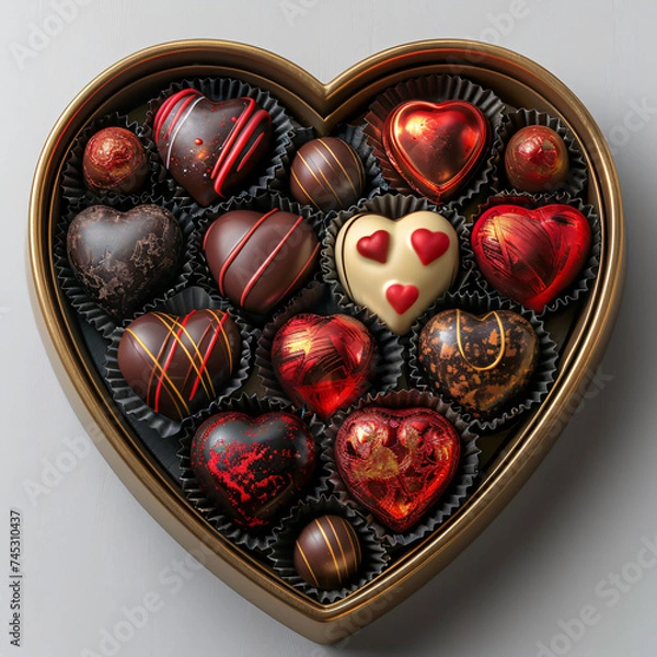 Fototapeta Box of chocolates